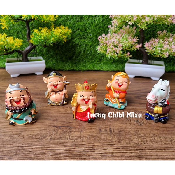 Bộ 05 tượng Tây Du Ký 6cm cao cấp